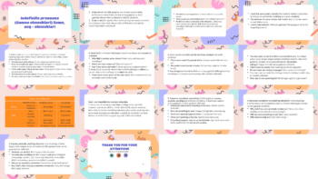 INDEFINITE PRONOUNS GUMON OLMOSHLARI SOME, ANY OLMOSHLARI