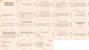 THE NEED TO STUDY INTERCULTURAL COMMUNICATION