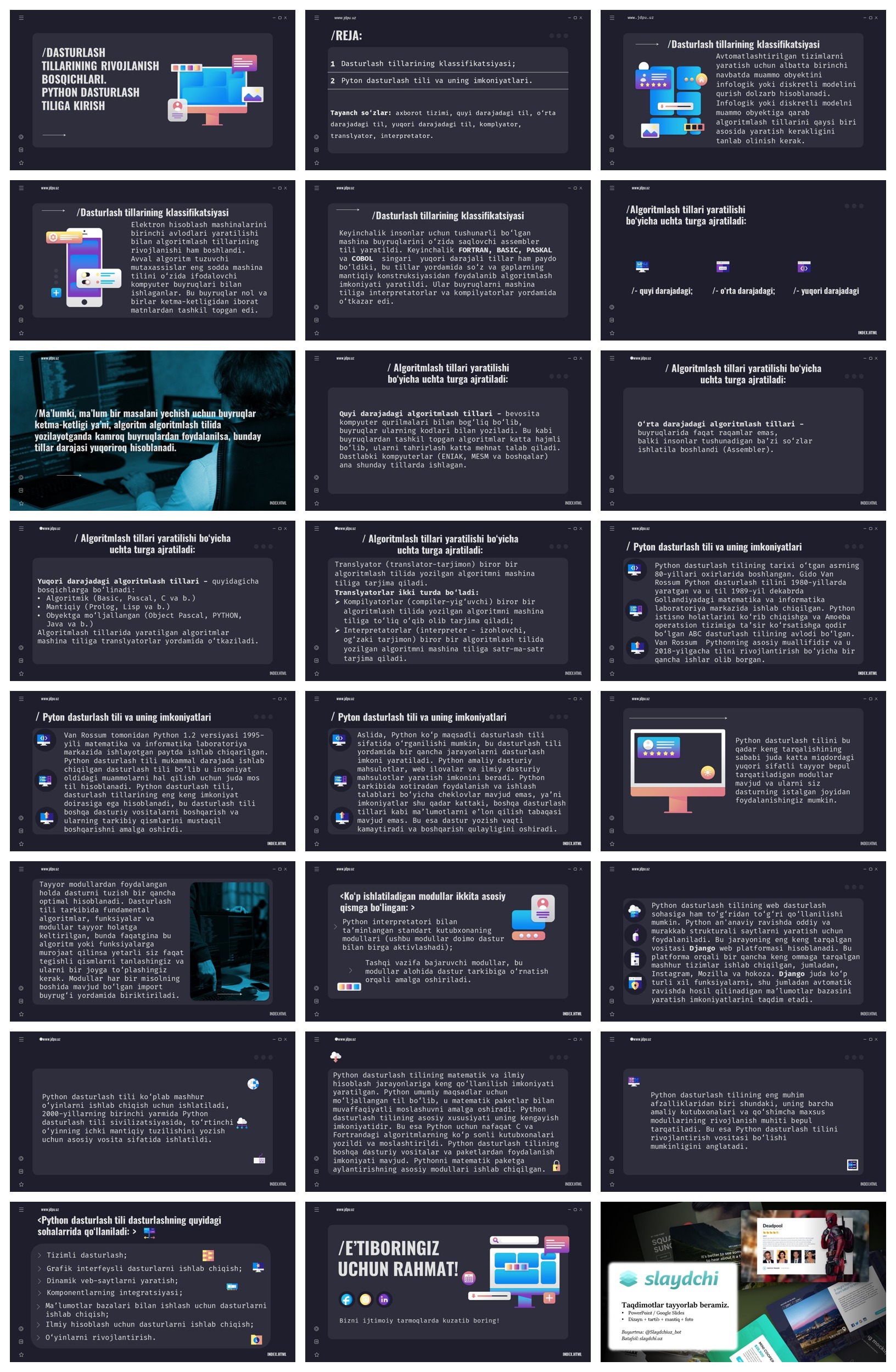 DASTURLASH-TILLARINING-RIVOJLANISH-BOSQICHLARI.-PYTHON-DASTURLASH-TILIGA-KIRISH