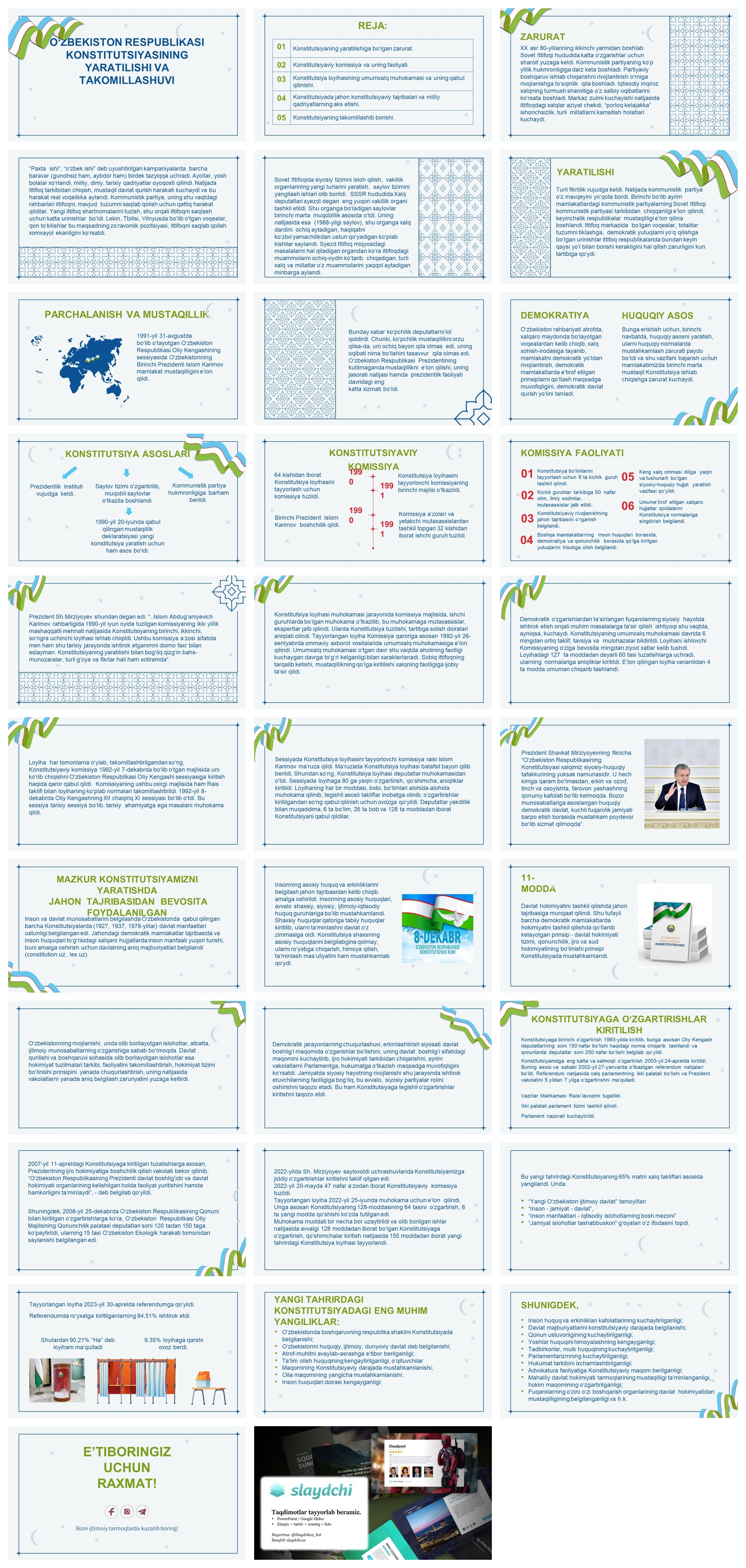 O‘ZBEKISTON-RESPUBLIKASI-KONSTITUTSIYASINING--YARATILISHI-VA-TAKOMILLASHUVI
