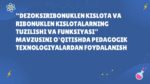 DEZOKSIRIBONUKLEN KISLOTA VA RIBONUKLEN KISLOTALARNING TUZILISHI VA FUNKSIYASI MAVZUSINI O‘QITISHDA PEDAGOGIK TEXNOLOGIYALARDAN FOYDALANISH_001