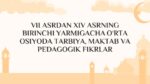 VII ASRDAN XIV ASRNING BIRINCHI YARMIGACHA O‘RTA OSIYODA TARBIYA_001