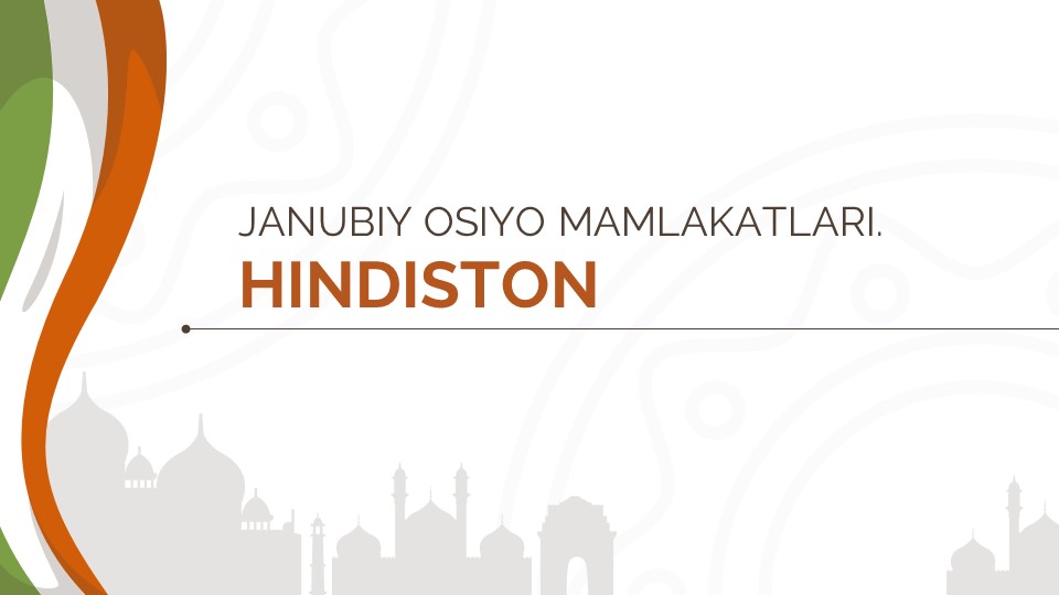Janubiy osiyo mamlakatlari. Hindiston_aks