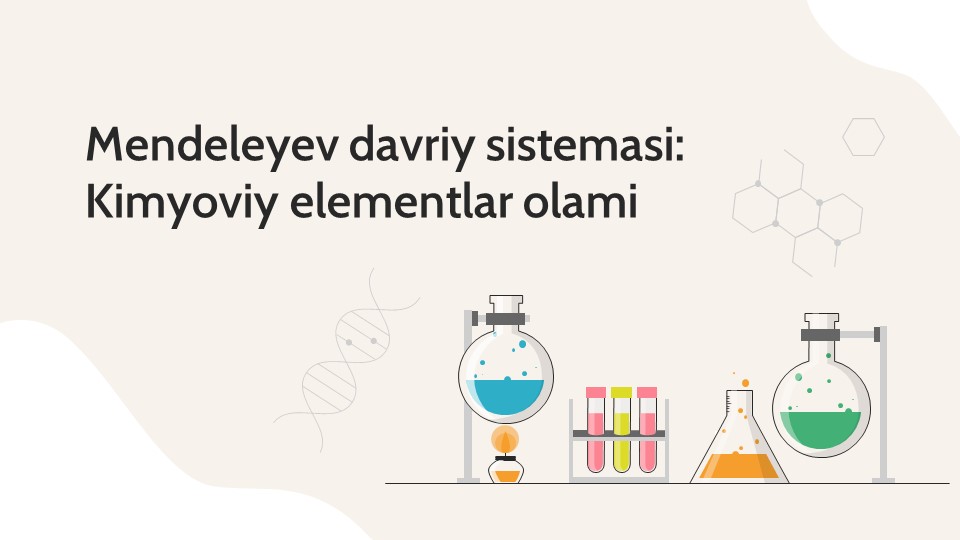 Mendeleyev davriy sistemasi. Kimyoviy elementlar olami_aks
