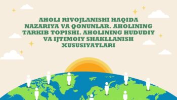AHOLI RIVOJLANISHI HAQIDA NAZARIYA