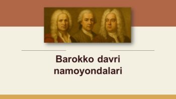 Barokko davri namoyondalari