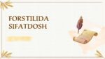 FORS TILIDA SIFATDOSH
