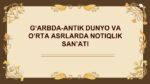 G‘arbda-antik dunyo va o‘rta asrlarda notiqlik san’ati-main-slaydchi