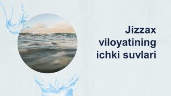 Jizzax viloyatining ichki suvlari