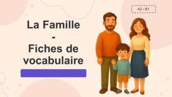 La Famille - Fiches de vocabulaire