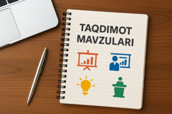 Ish suhbati uchun eng yaxshi taqdimot mavzulari