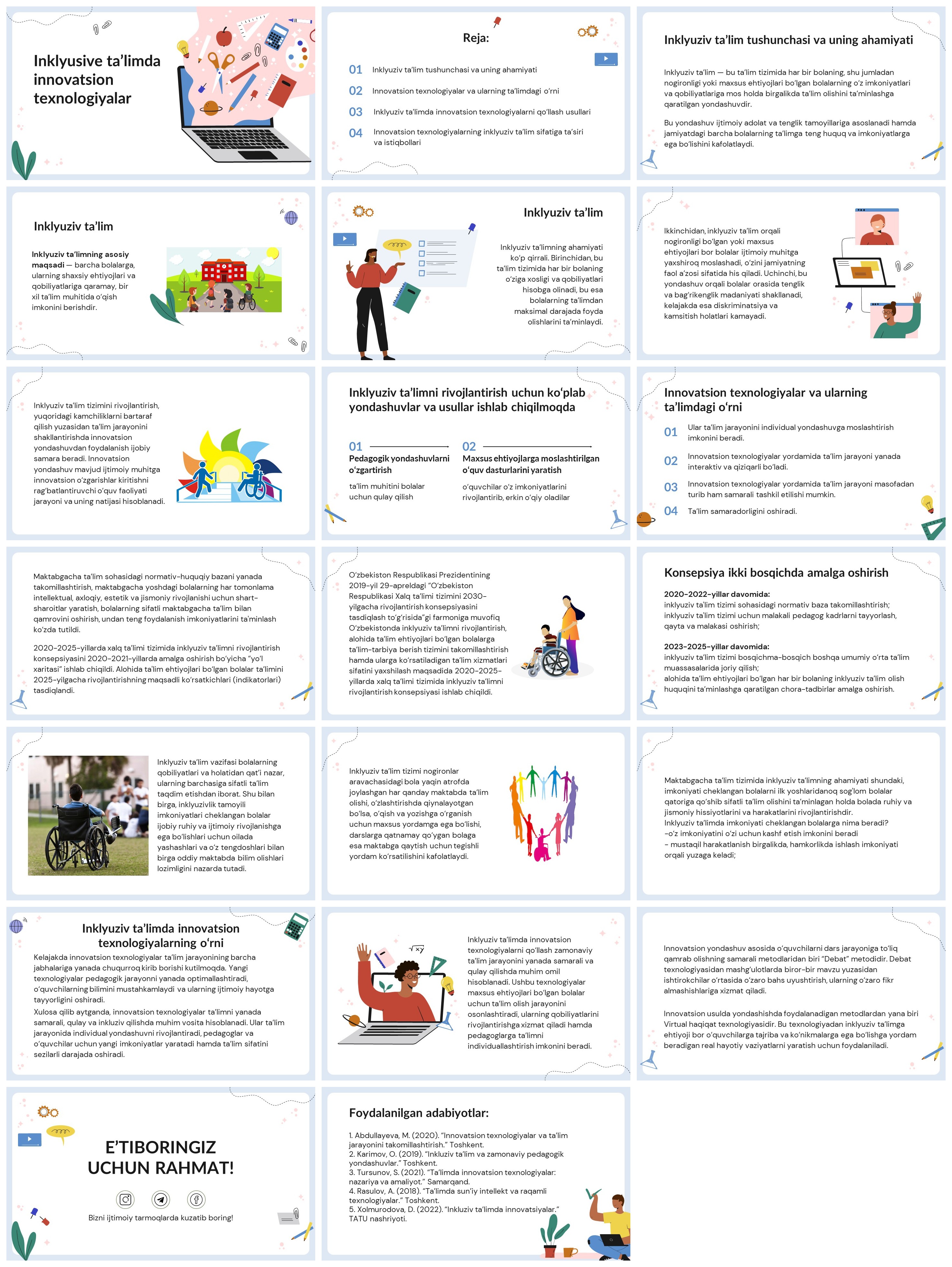 Inklyusive ta’limda innovatsion texnologiyalar