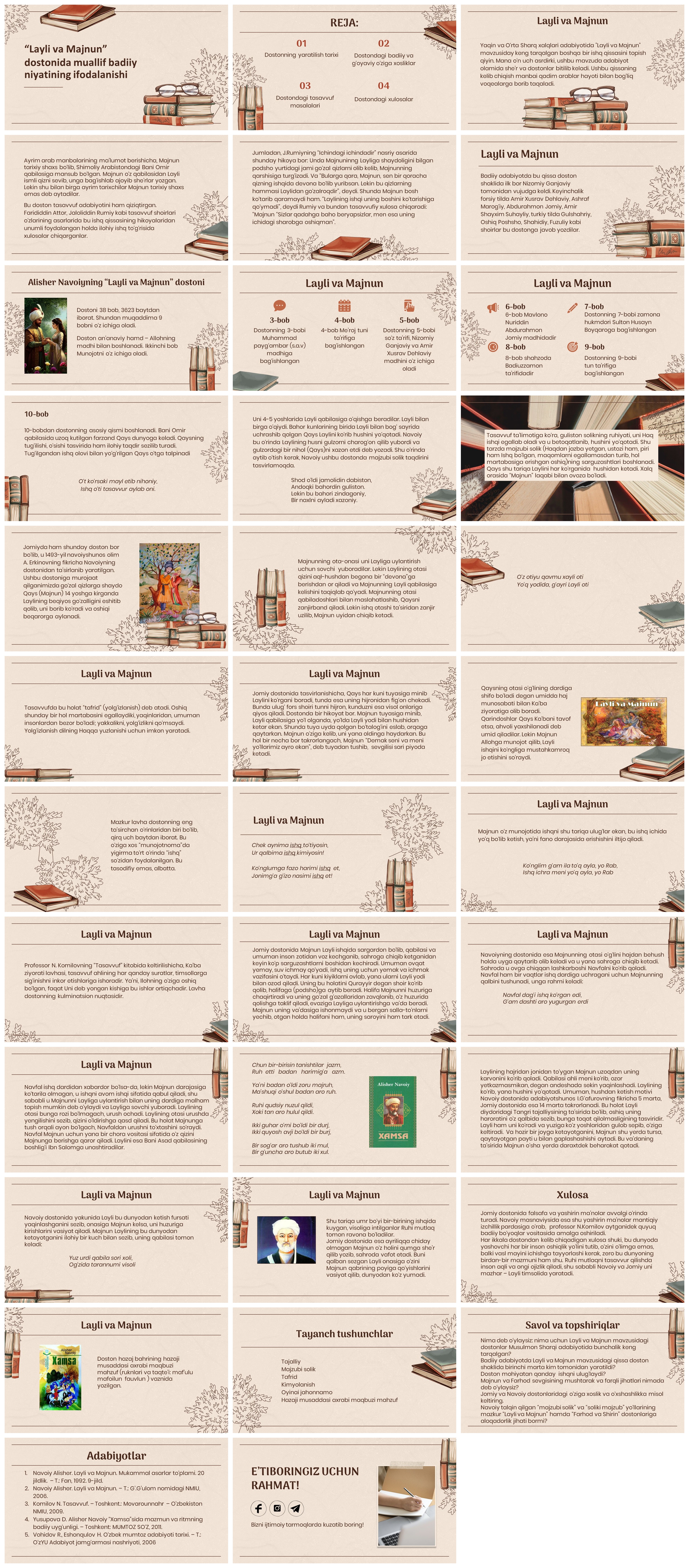 “Layli va Majnun” dostonida muallif badiiy niyatining ifodalanishi