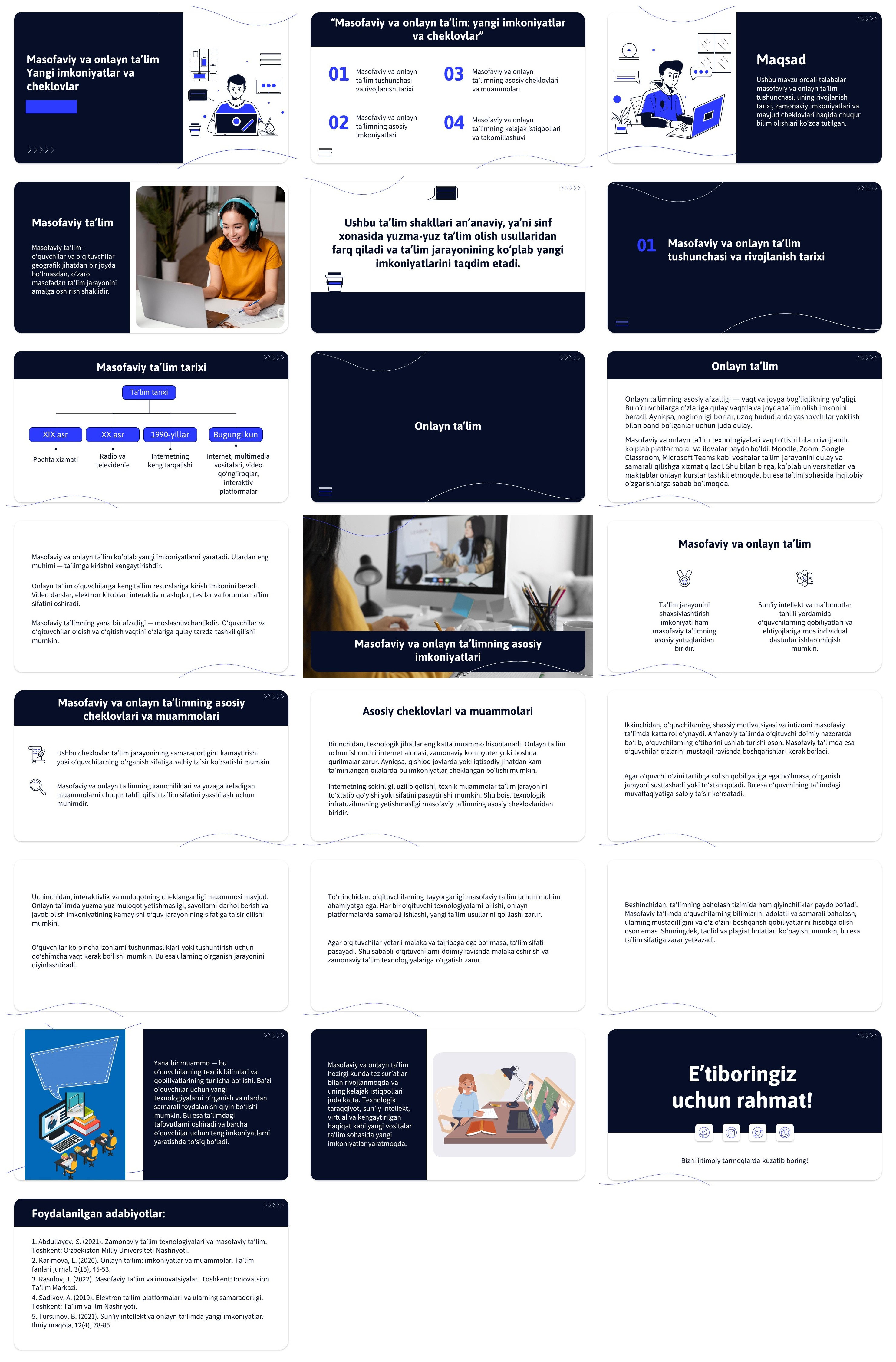 Masofaviy va onlayn ta’lim. Yangi imkoniyatlar va cheklovlar