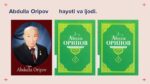 Abdulla Oripov hayoti va ijodi (6)