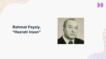 Rahmat Fayziy. Hazrati inson mavzusidagi PPTX taqdimot muqovasi