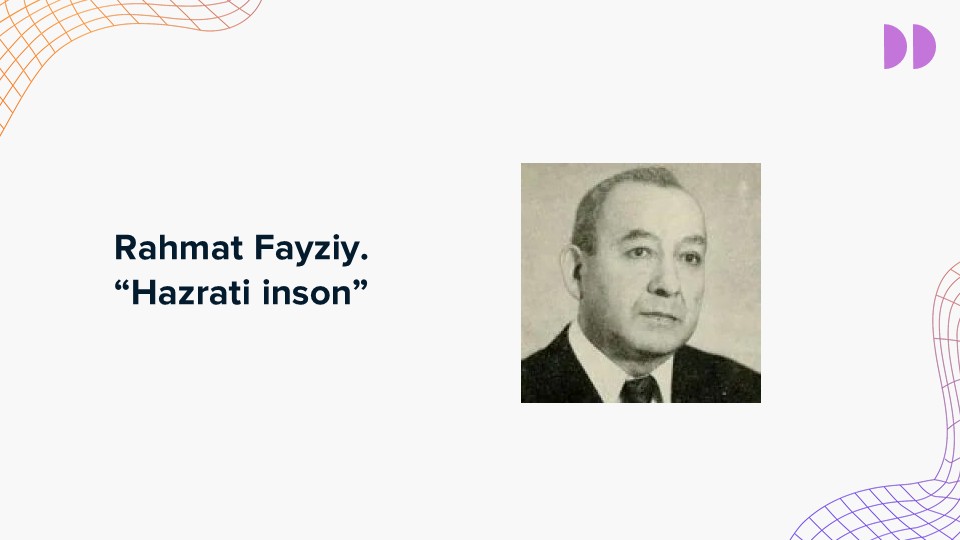Rahmat Fayziy. Hazrati inson_main Rahmat Fayziy. Hazrati inson