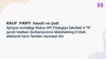 Rauf Parfi hayoti va ijodi (2)