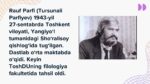 Rauf Parfi hayoti va ijodi