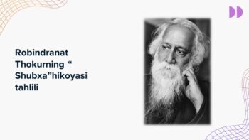 Robindranat Thokurning Shubxa hikoyasi tahlili mavzusidagi PPTX taqdimot muqovasi