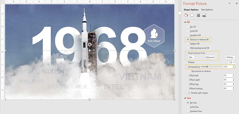 PowerPoint rasm qadamlarini formatlash