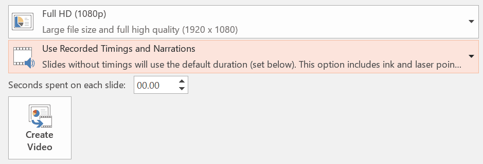 PowerPoint orqali yozib olingan vaqtlar va hikoyalar oynasi