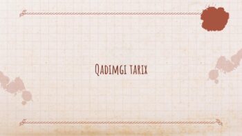 Qadimiy tarix