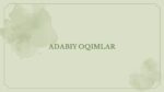Adabiy oqimlar va metodlar_main