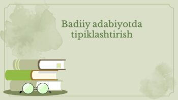Badiiy adabiyotda tipiklashtirish