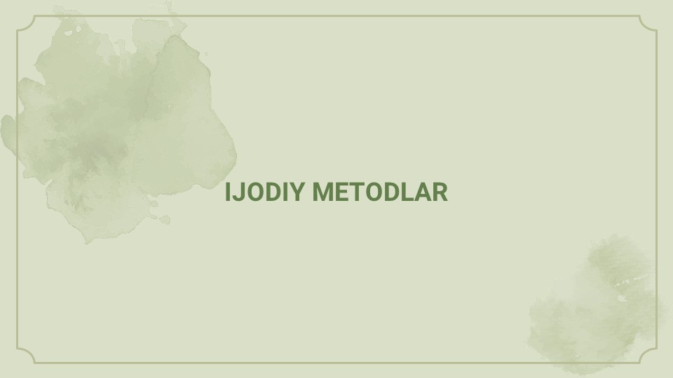 Ijodiy metodlar va adabiy oqimlar_main Ijodiy metodlar va adabiy oqimlar