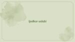 Ijodkor uslubi