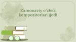 Mutal Burxonov hayoti va ijodi