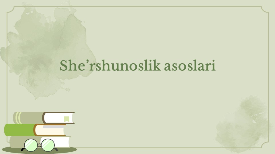 She'riyat asoslari ritm, vazn va tuzilish_main She'riyat asoslari ritm, vazn va tuzilish