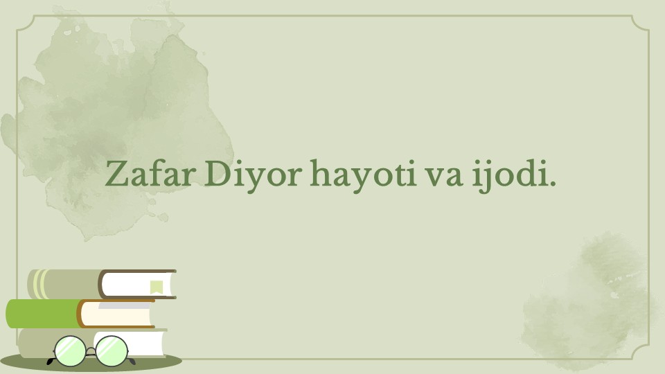 Shukur Sa'dulla hayoti va ijodi_main Shukur Sa'dulla hayoti va ijodi