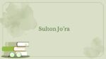 Sulton Jo’ra