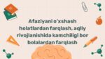 Afaziyani o'xshash holatlardan farqlash