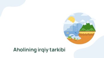 Aholining irqiy tarkibi va antropogenez