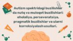 Autizmda Nutq Buzilishlari Eholaliya, Perseveratsiya, Pragmatika