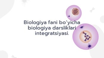 Biologiya darsliklari integratsiyasi