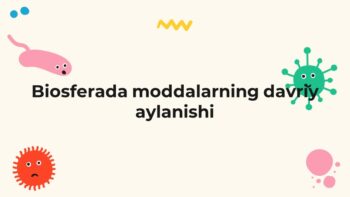 Biosferada moddalarning davriy aylanishi