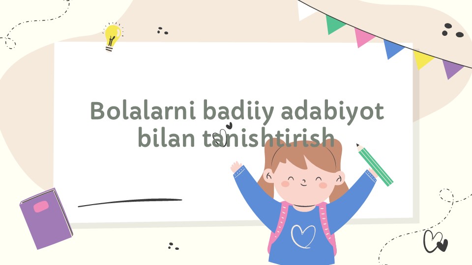 Bolalarni badiiy adabiyot bilan tanishtirish_main Bolalarni badiiy adabiyot bilan tanishtirish