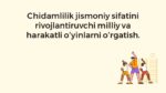 Chidamlilikni rivojlantiruvchi milliy va harakatli o‘yinlar