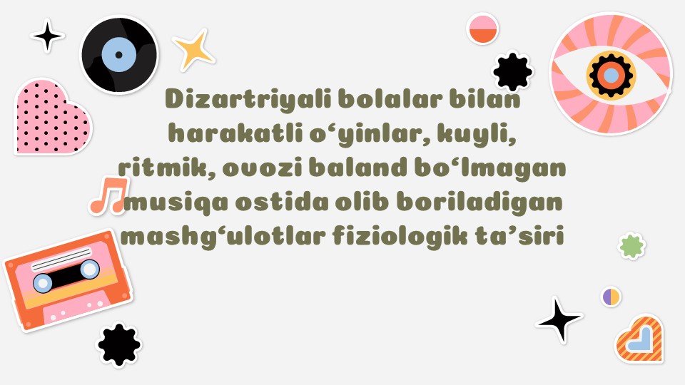 Dizartriyali bolalar bilan harakatli o'yinlar va musiqa_main Dizartriyali bolalar bilan harakatli o'yinlar va musiqa