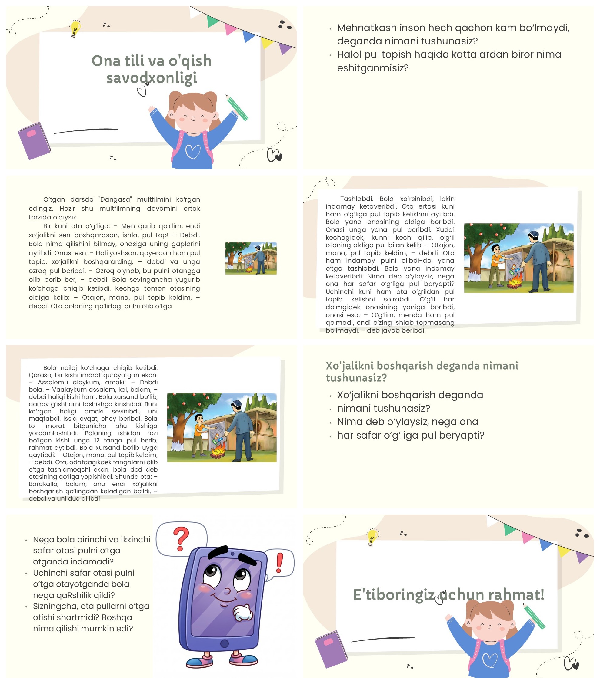 Fe'l so'z turkumi 1-4 sinflar metodik tavsiyalar
