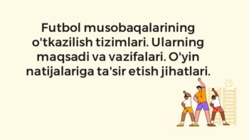 Futbol musobaqalarini o'tkazish tizimlari va natijalarga ta'sir