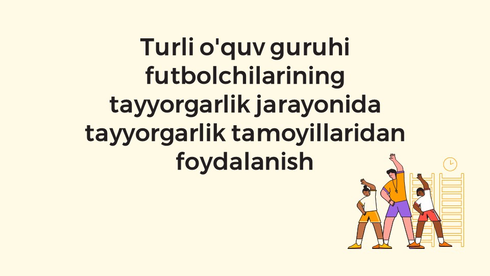 Futbolchilar tayyorgarlik jarayonida tamoyillardan foydalanish_main Futbolchilar tayyorgarlik jarayonida tamoyillardan foydalanish