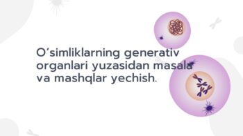 Generativ organlar masala va mashqlar yechish