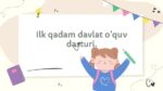 Ilk qadam davlat o'quv dasturi