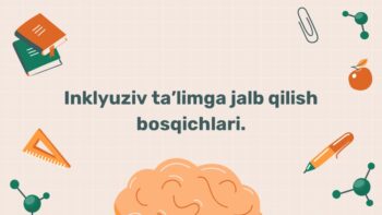 Inklyuziv ta'limga jalb qilish bosqichlari
