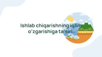 Ishlab chiqarishning iqlim o'zgarishiga ta'siri